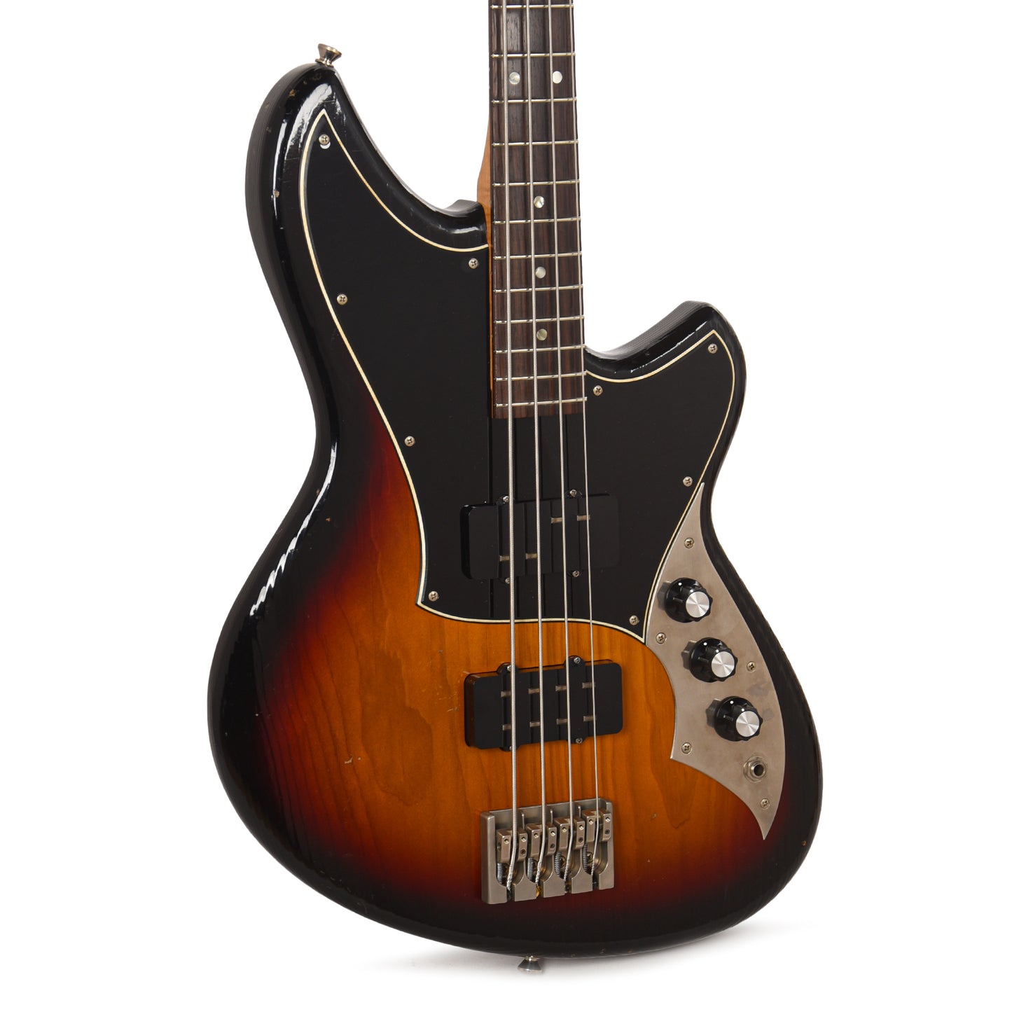 Novo Ivorus Bass 3-Tone Burst Light Distress