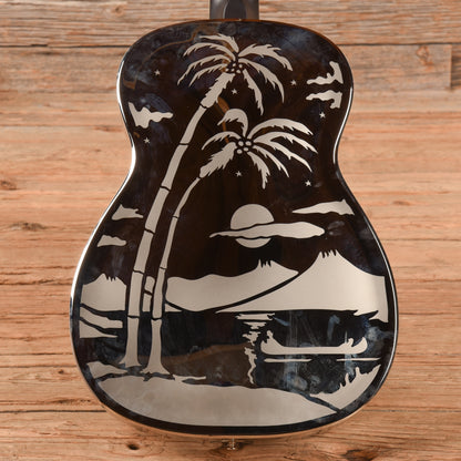 National Style O Single Cone Brass Bright Nickel 14-Fret