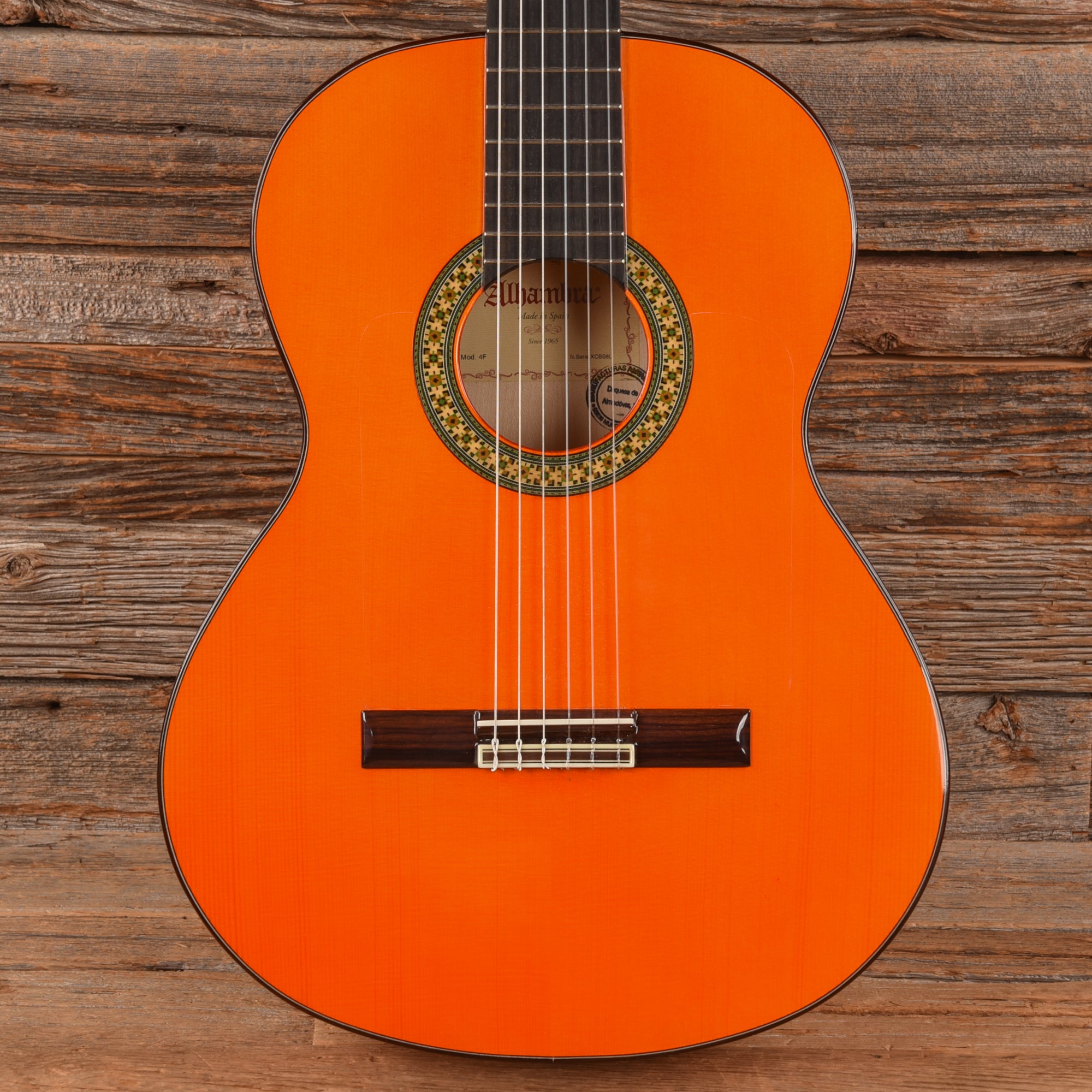 Alhambra Conservatory Series 4 F Flamenco Orange Stain