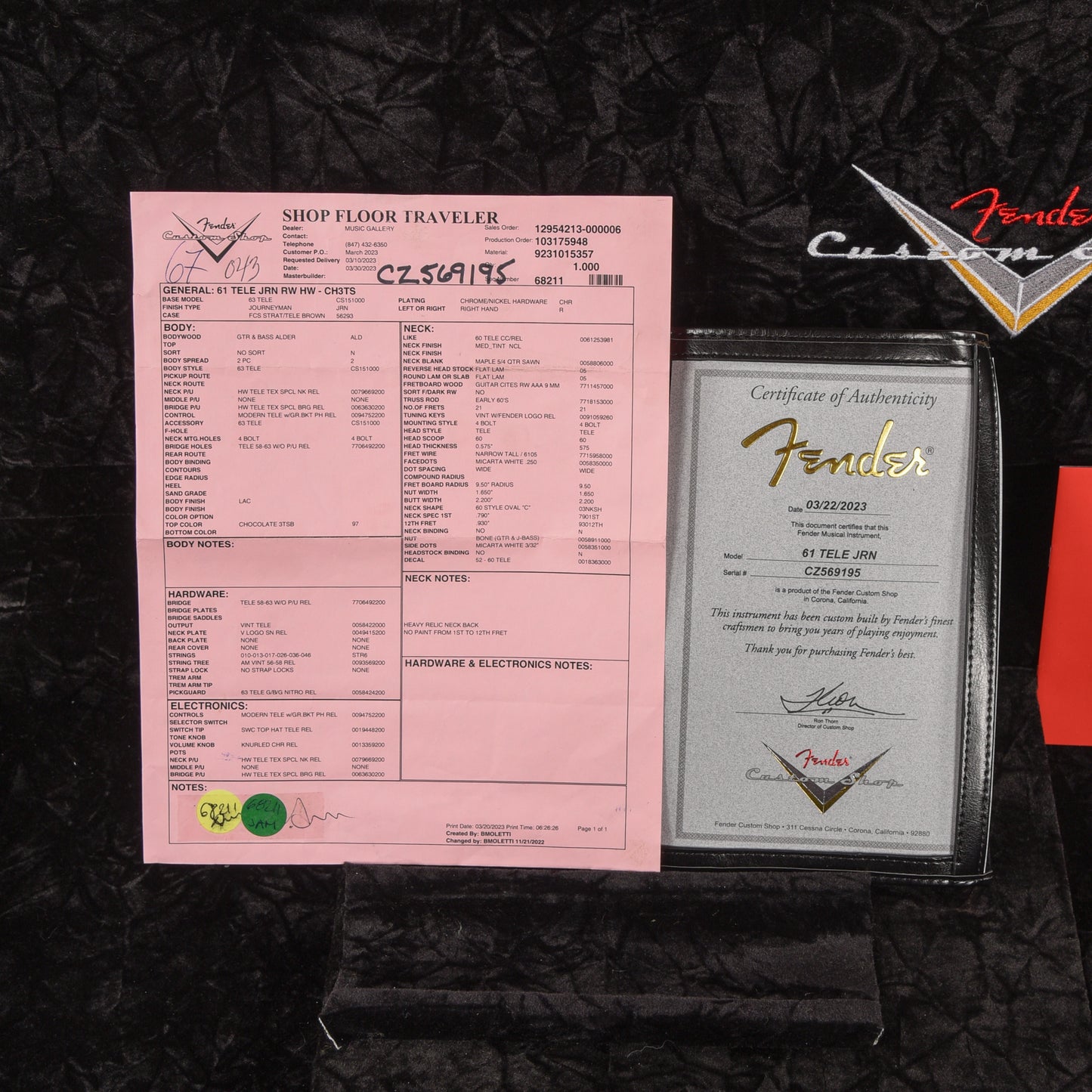 Fender Custom Shop '61 Telecaster Journeyman Relic Sunburst 2023