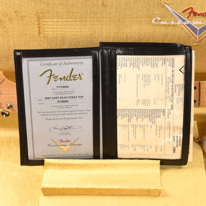 Fender Custom Shop Vintage Custom 1955 Hardtail Stratocaster Aged White Blonde