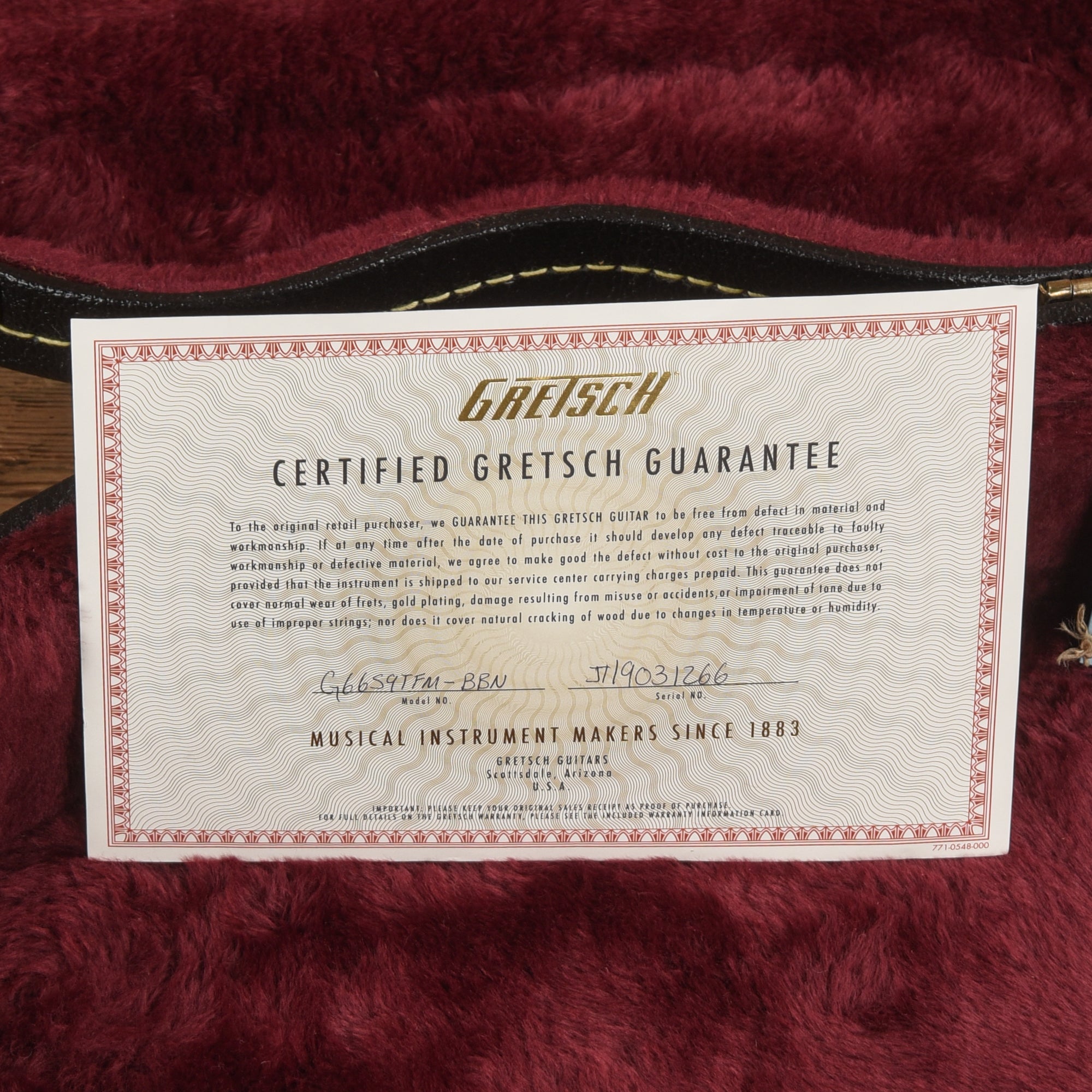 Gretsch G6659TFM Players Edition Broadkaster Jr Center Block Bourbon Stain 2019