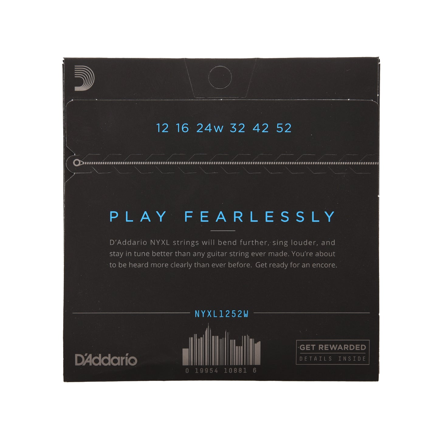 D'Addario NYXL Electric Guitar Strings Lite Wound Third 12-52