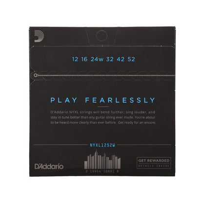 D'Addario NYXL Electric Guitar Strings Lite Wound Third 12-52