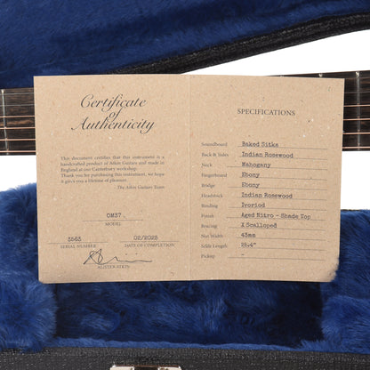 Atkin OM37 Baked Sitka/Rosewood Aged Sunburst