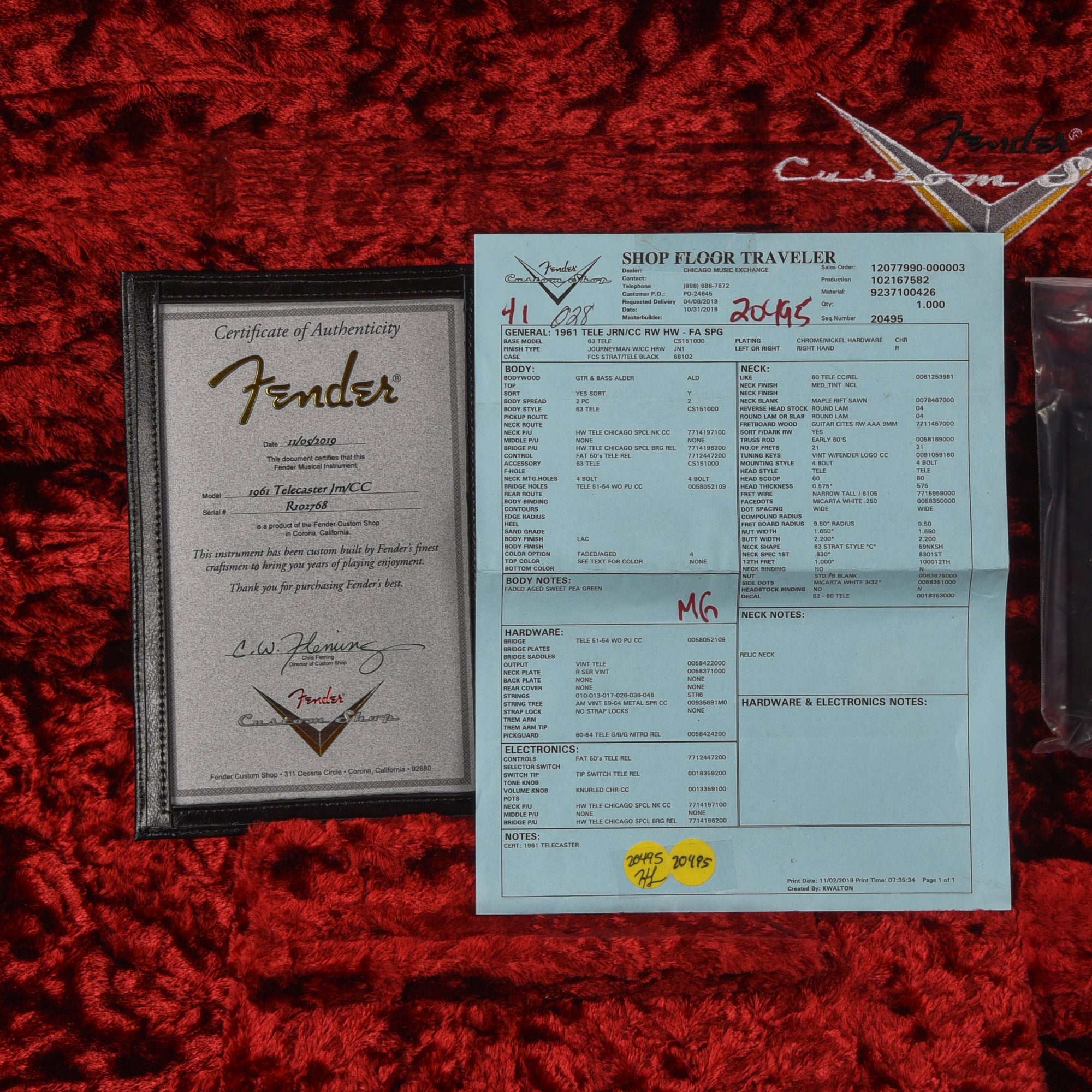 Fender Custom Shop 1961 Telecaster Journeyman Relic Sweet Pea Green 2019