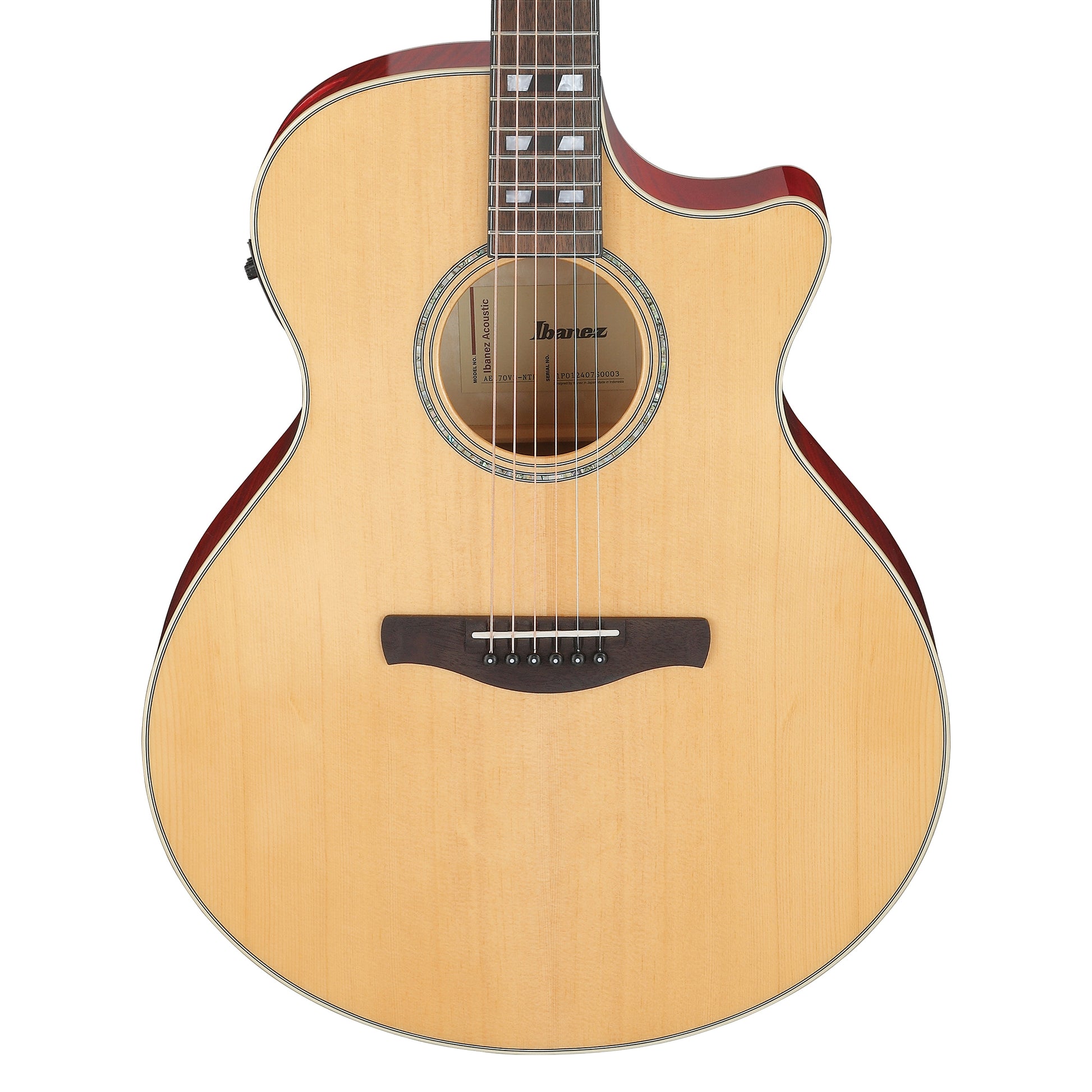 Ibanez AE170NTR Acoustic-Electric Guitar AE Natural High Gloss ...