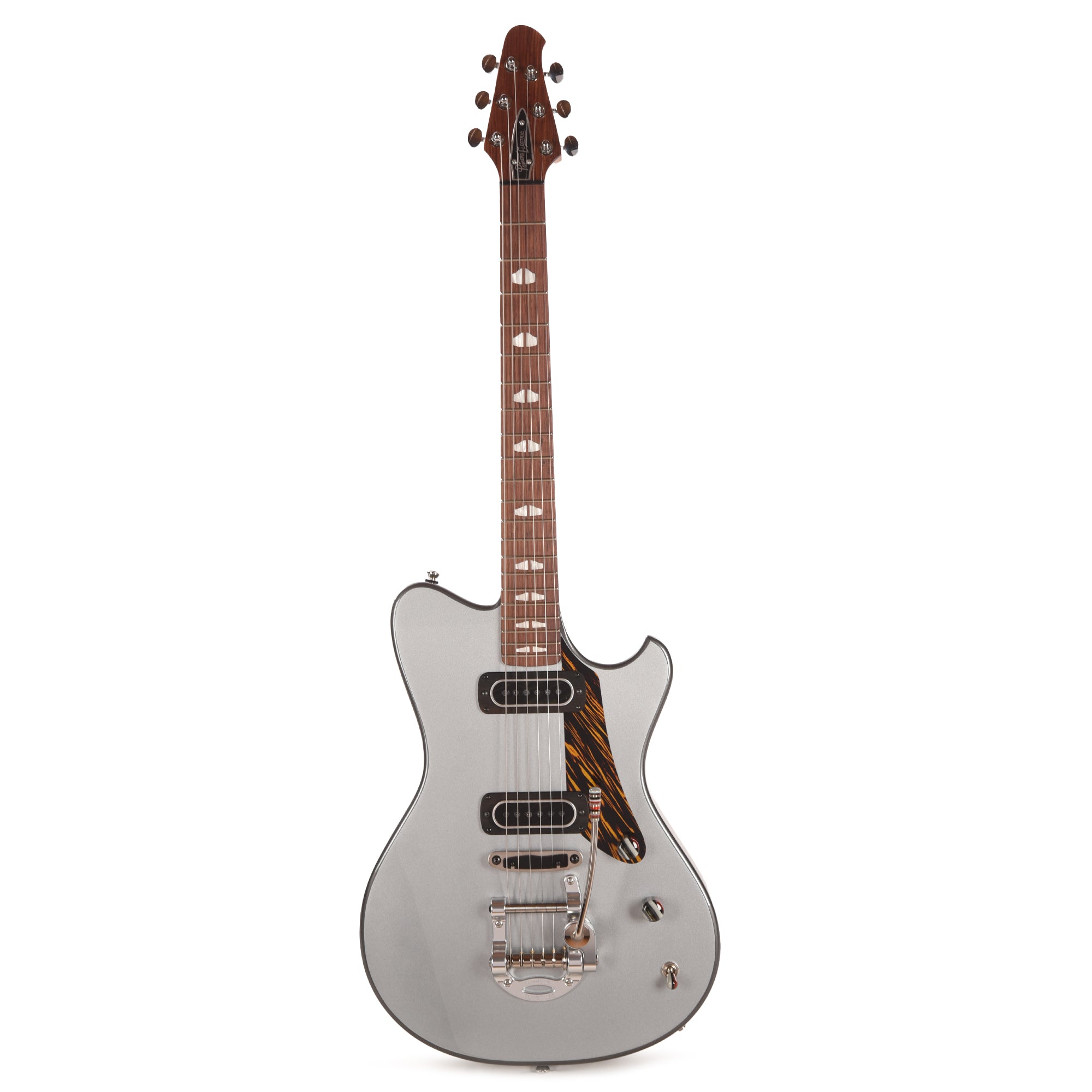 Powers Electric A-Type Two-Tone Dolomite Silver Top & London Grey Back/Sides w/PF42 Pickups