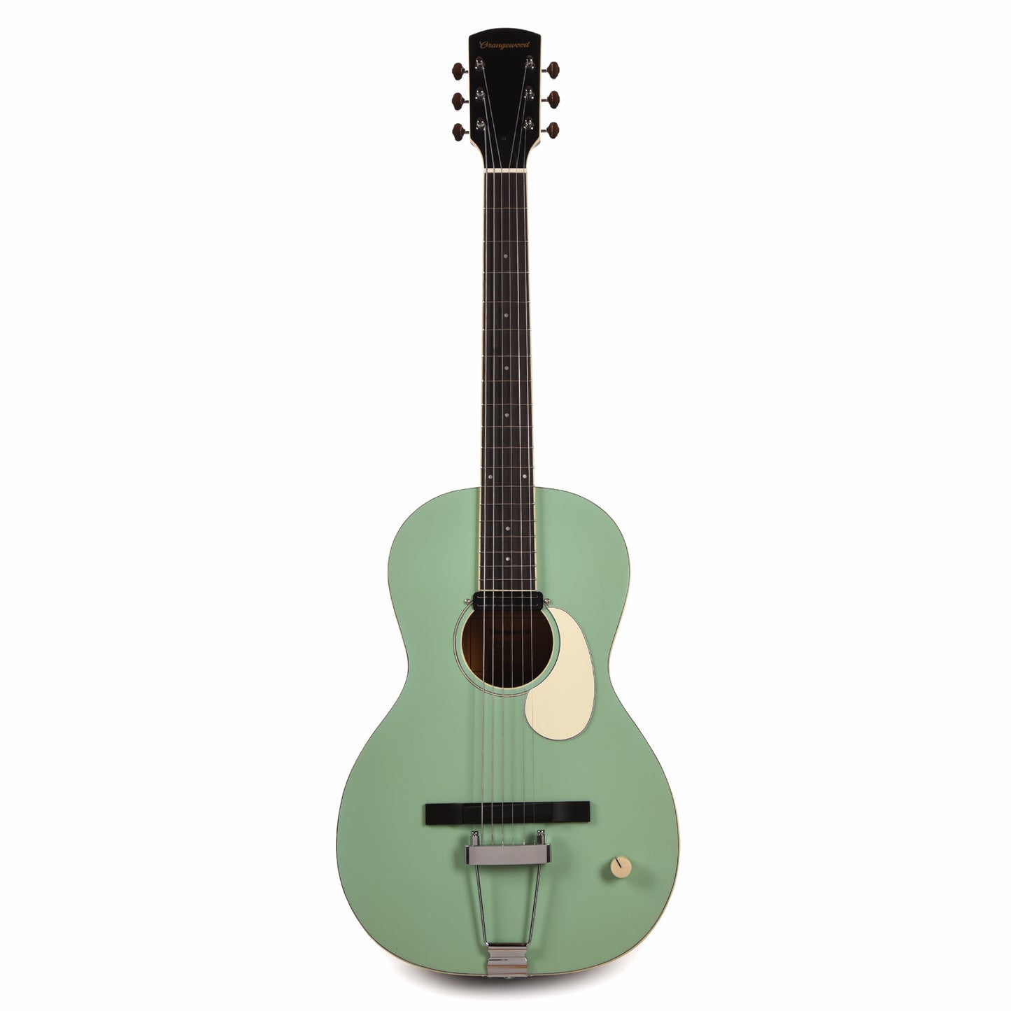 Orangewood Juniper Surf Green Live Rubber Bridge Parlor Acoustic Guitar
