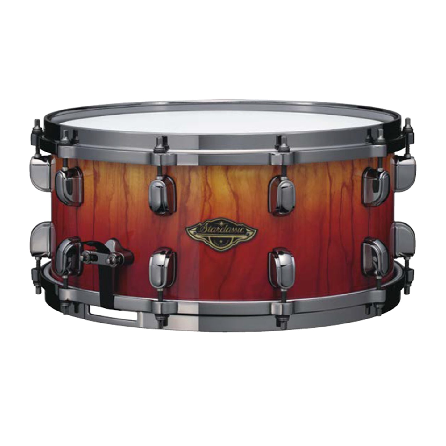 Tama Starclassic 14x6.5 Walnut/Birch Snare Drum Vermillion Bosse Fonce Fade