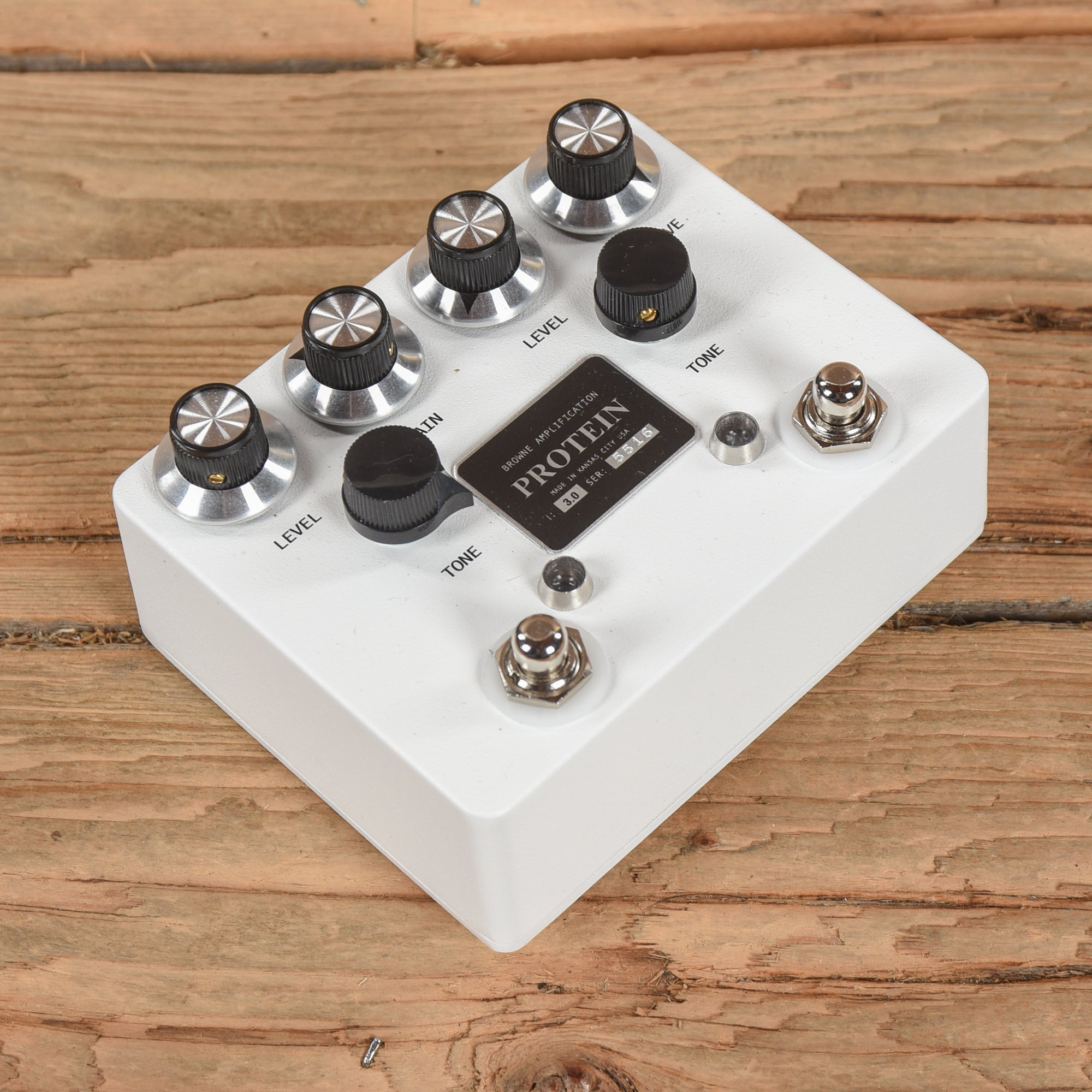 Browne Amplification The Protein Dual Overdrive v3 Pedal White