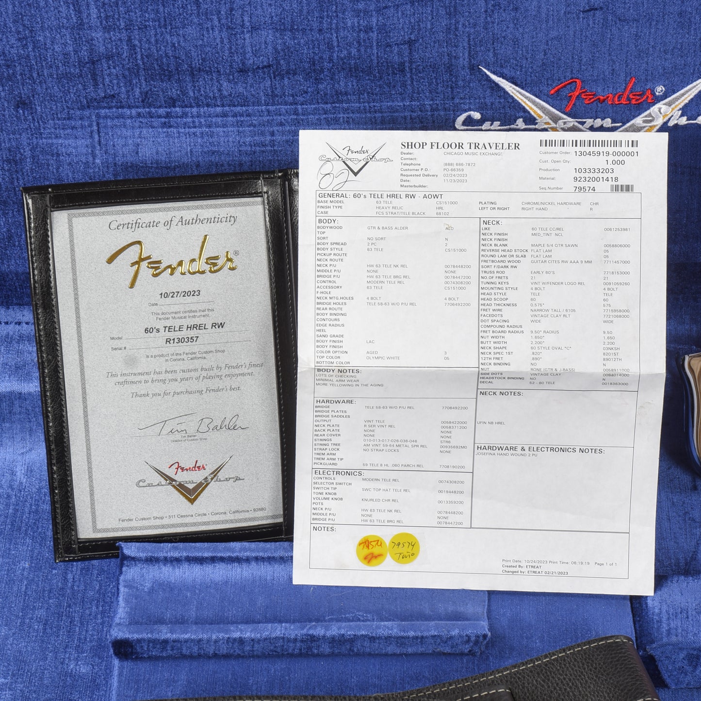 Fender Custom Shop 60's Telecaster Heavy Relic Olympic White 2023