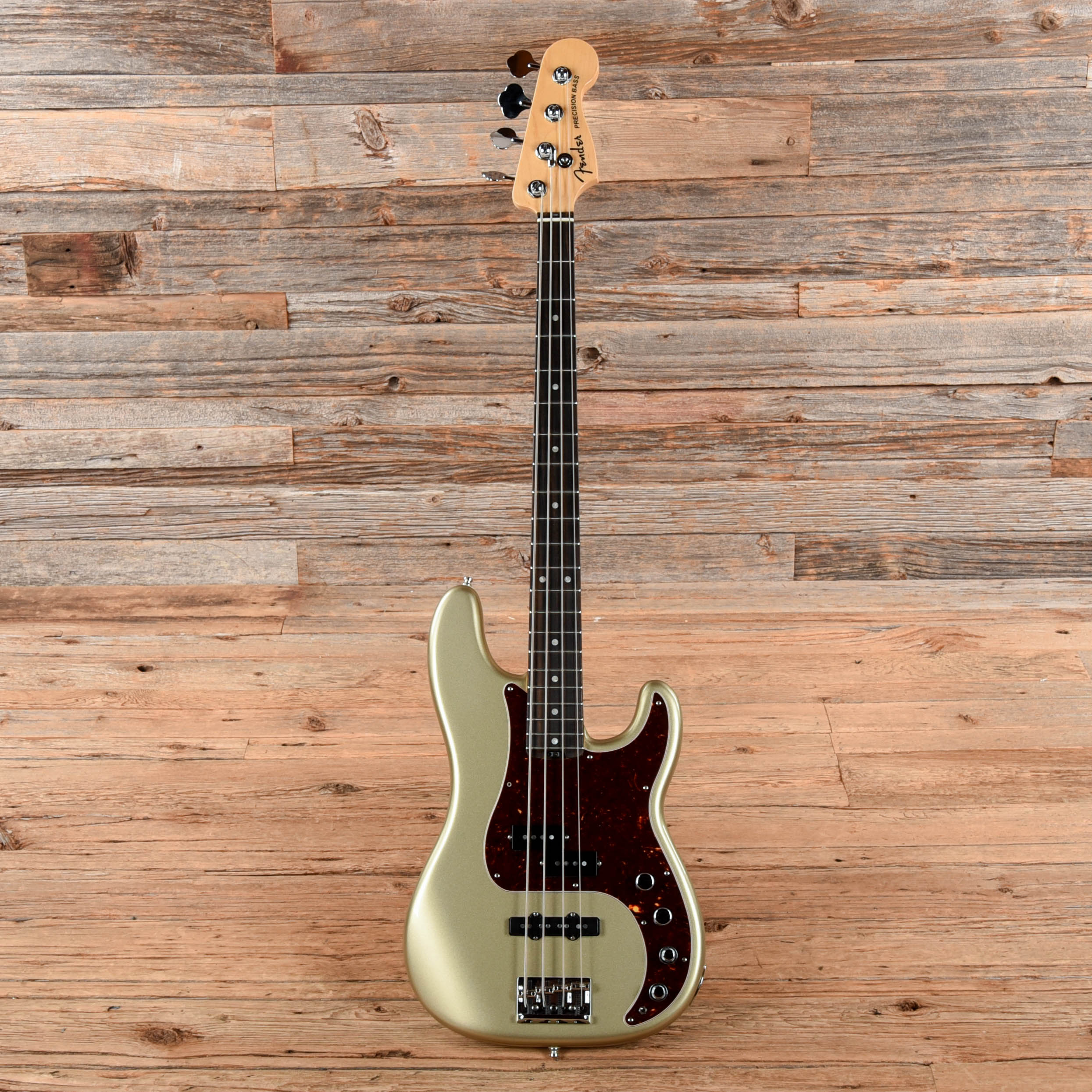 Fender American Elite Precision Bass Champagne 2017