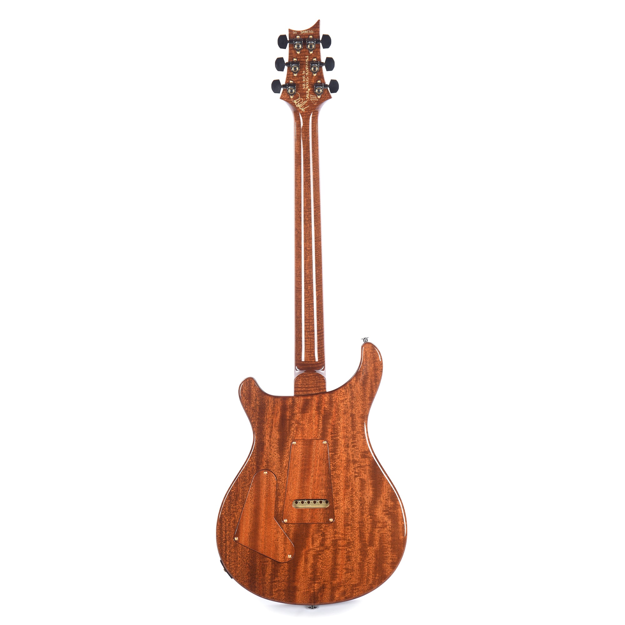 PRS Private Stock #11765 Custom 24 Spalted Maple/African Mahogany Blue Tourmaline w/Stained Curly Maple Inlays & Figured Mahogany Neck