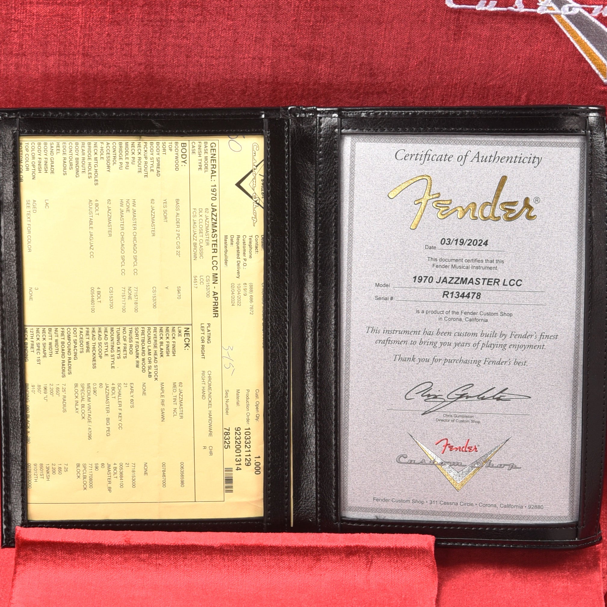 Fender Custom Shop 1970 Jazzmaster 