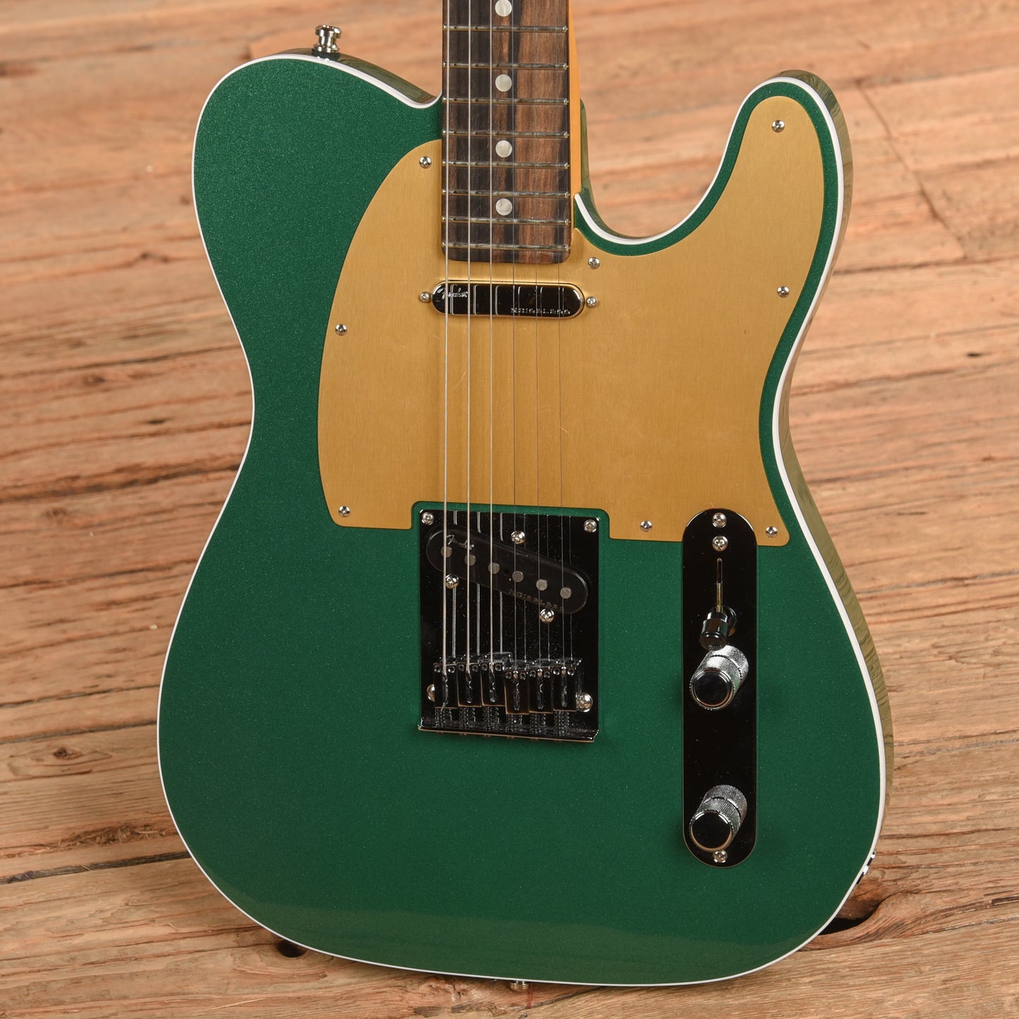 Fender American Ultra Telecaster Mystic Pine w/Ebony Fingerboard & Anodized Gold Pickguard