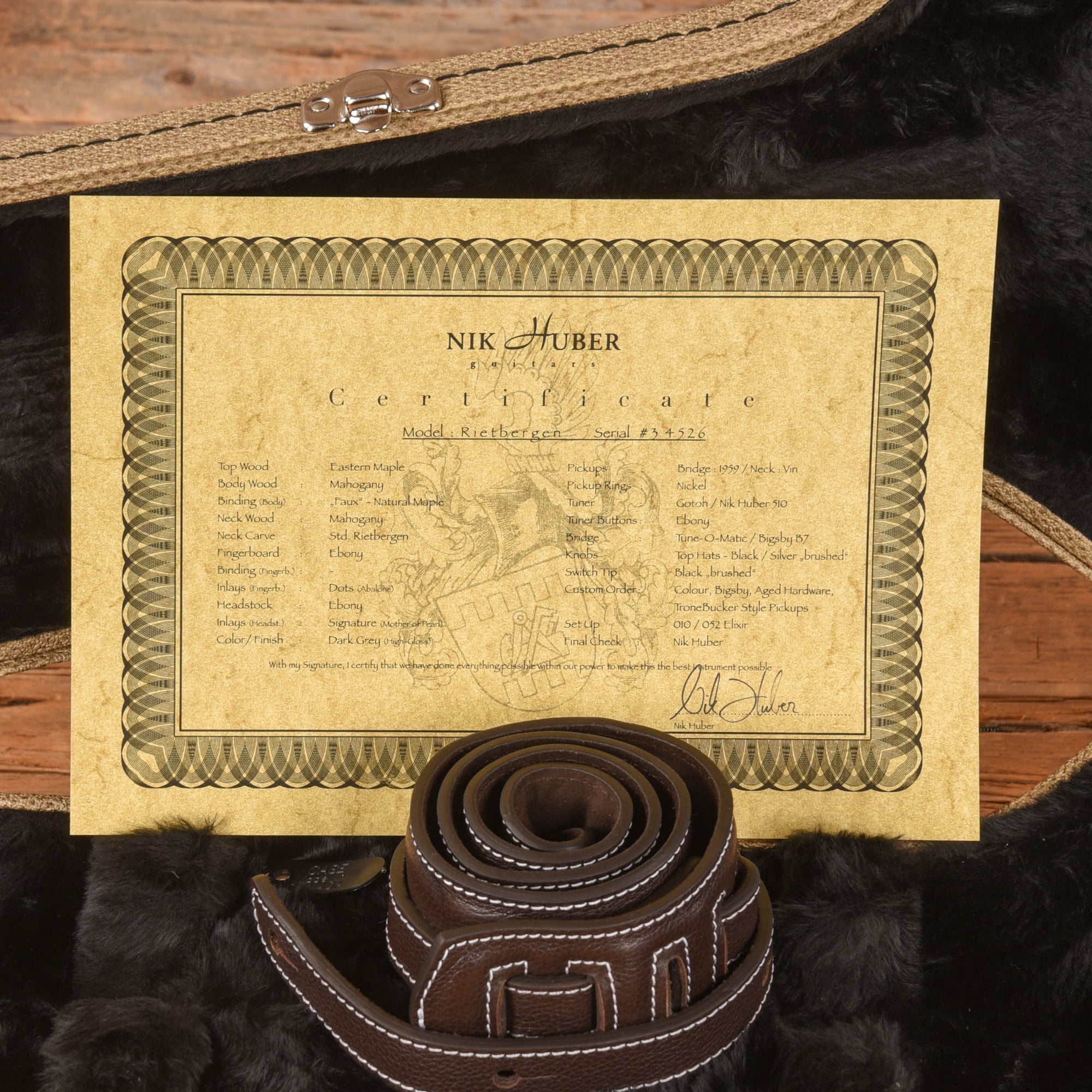 Nik Huber Rietbergen Dark Grey Metallic