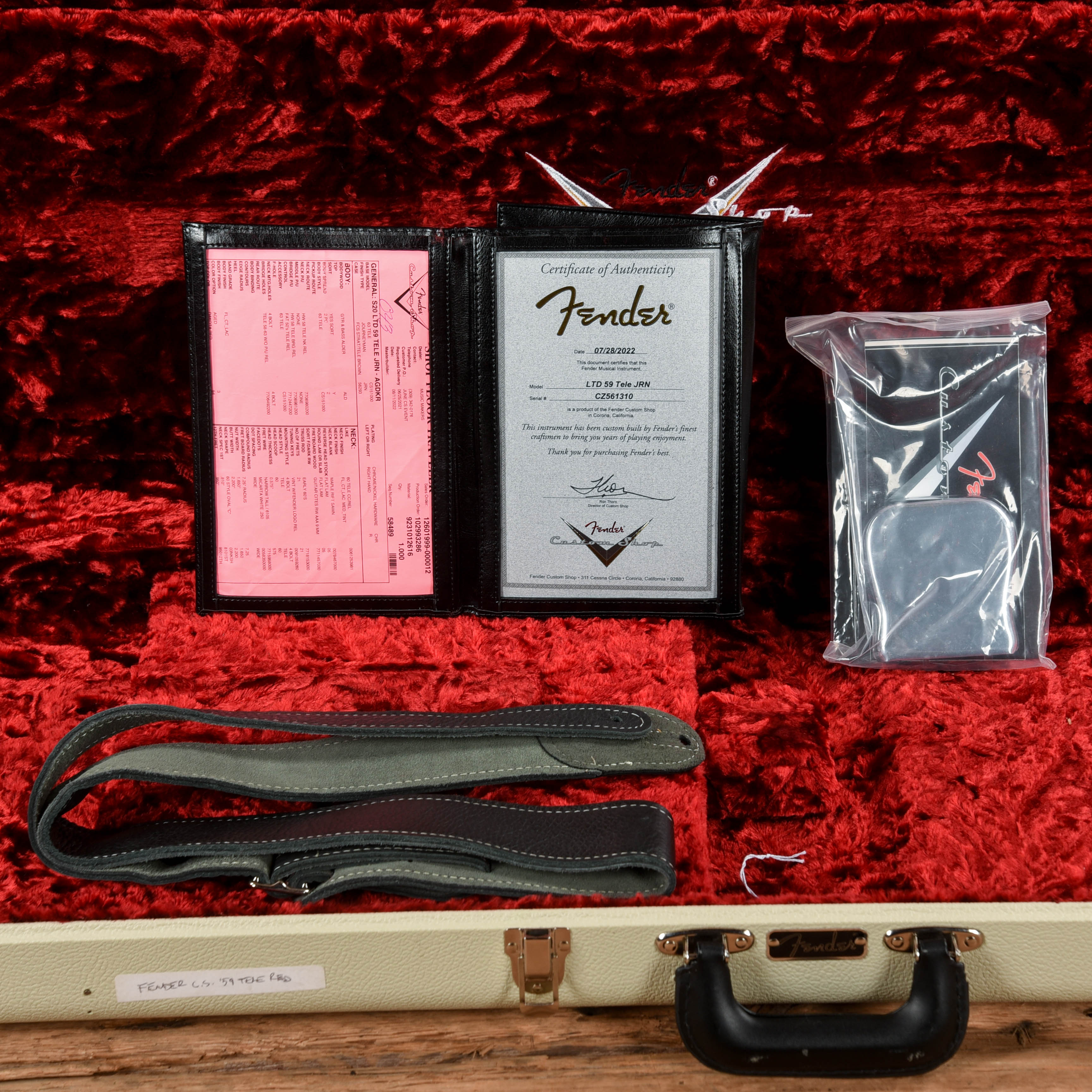 Fender Custom Shop 1959 Telecaster Journeyman Relic Aged Dakota Red 2022