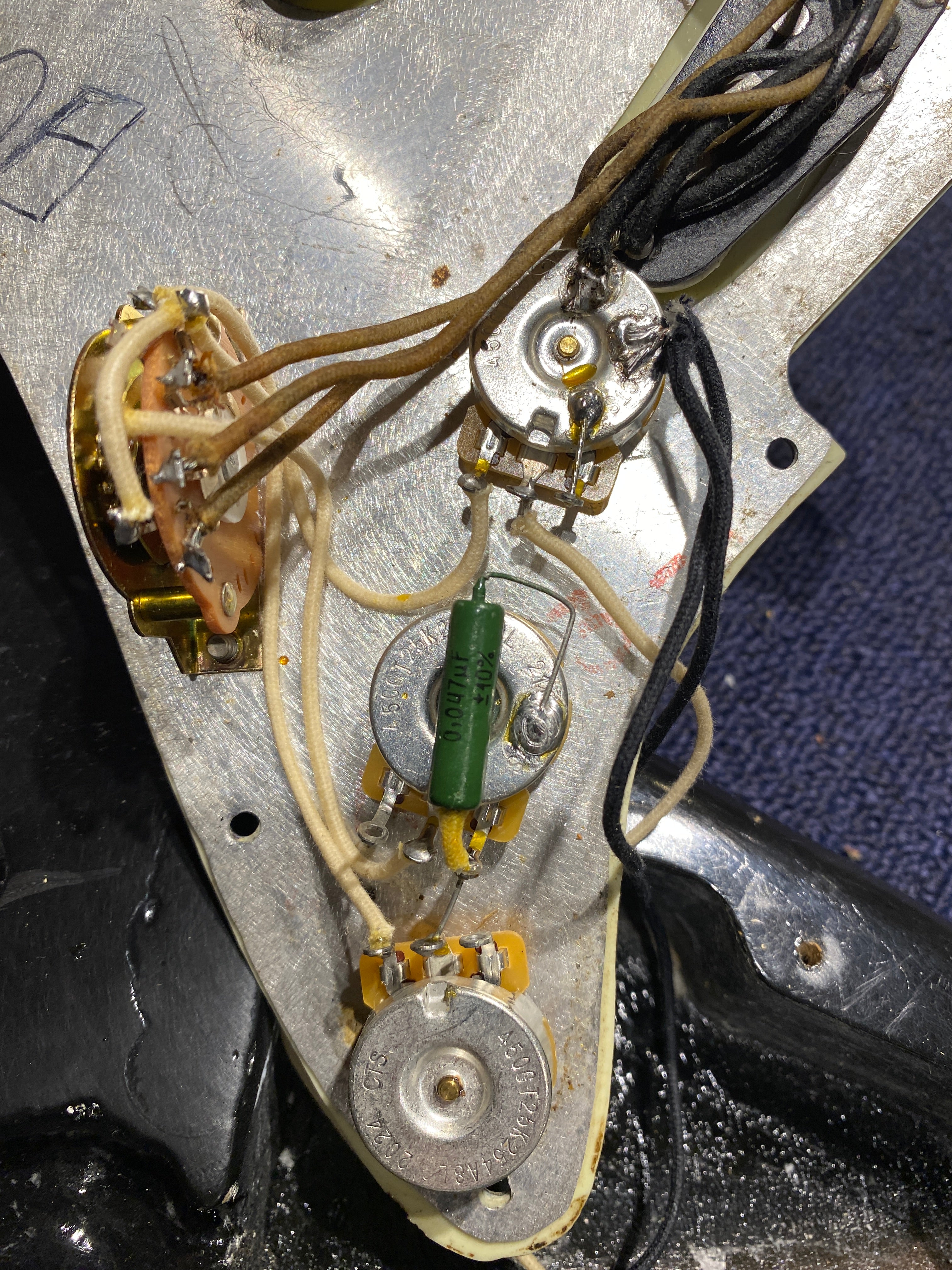 Fender Stratocaster Refin Black 1962