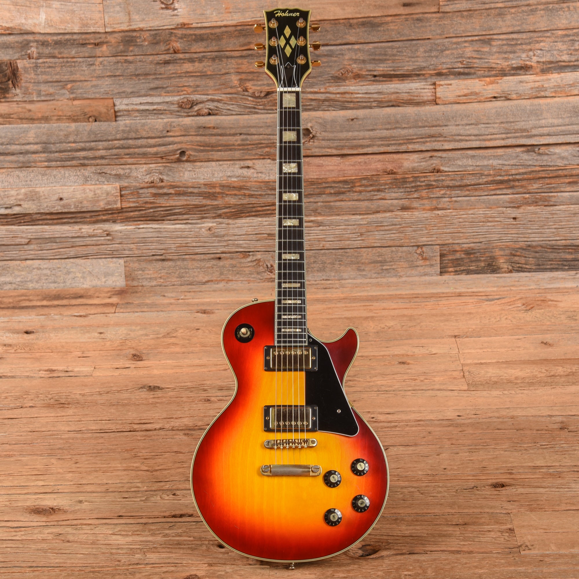 Hohner Single Cut Cherry Sunburst 1970s