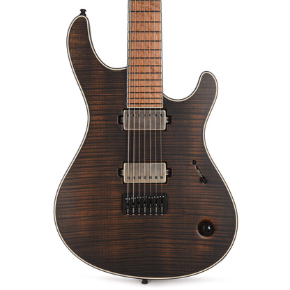 Mayones Regius 7 Baritone Flamed Maple/Swamp Ash Antique Black