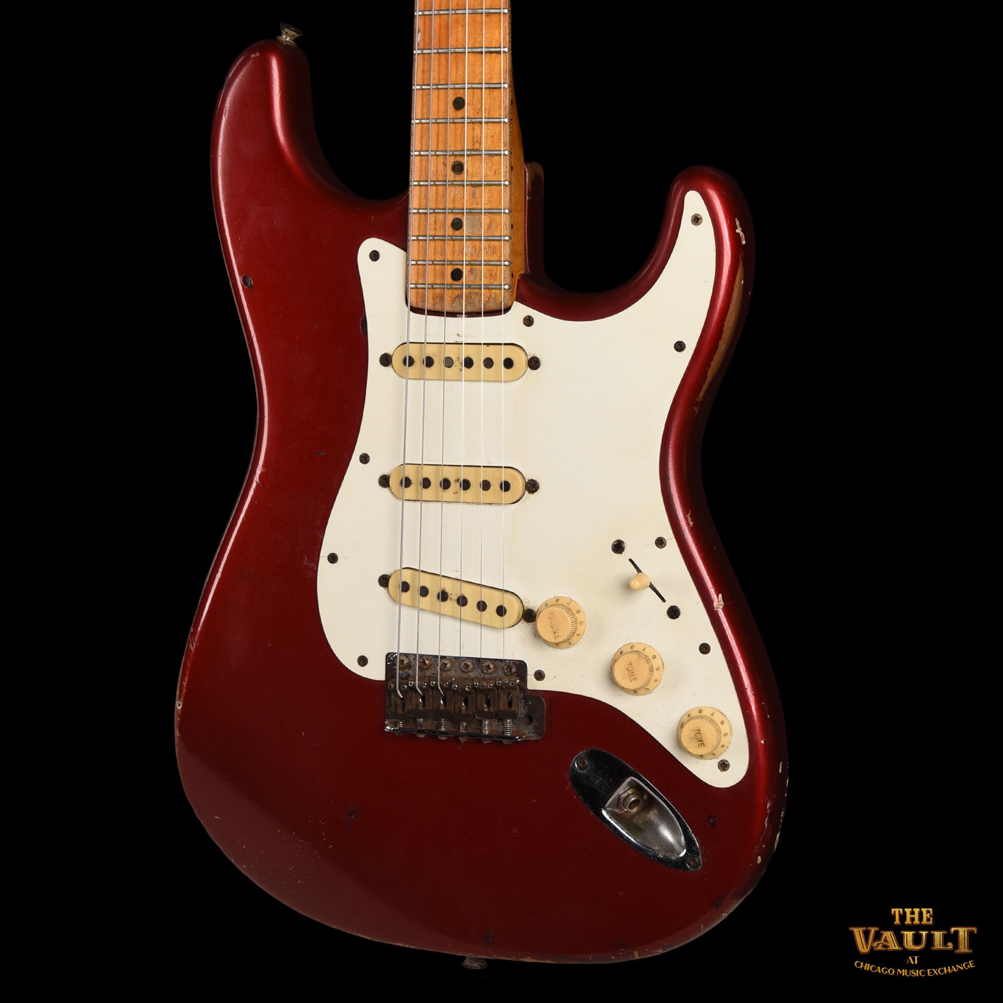 Fender Stratocaster 1964 Body and 1967 Maple Cap Lefty Neck Candy Apple Red 1960s