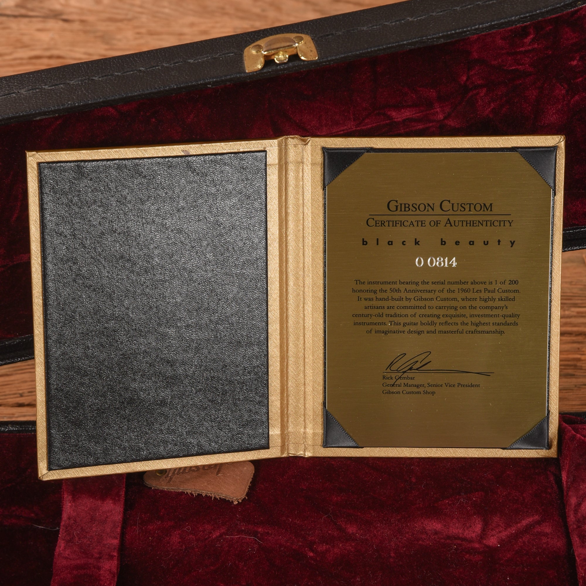 Gibson Custom 50th Anniversary 1960 Les Paul Custom Black Beauty Ebony 2010