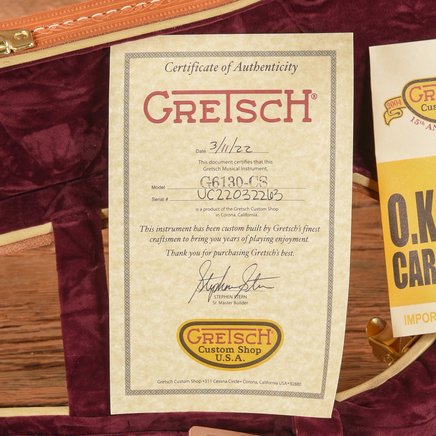 Gretsch Custom Shop G6130 Round-Up NOS Natural 2022