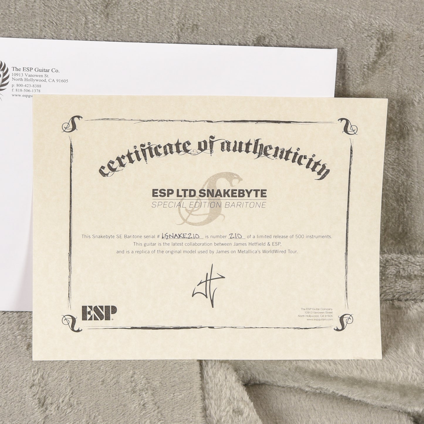 ESP LTD Snakebyte Special Edition Baritone See-Thru Purple Sunburst 2018