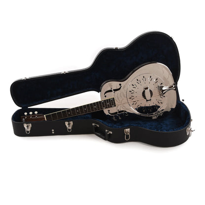 National Style O Single Cone Brass Bright Nickel 14-Fret