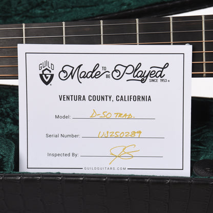 Guild Limited Edition D-50 Traditional Herringbone Natural Spruce/Rosewood