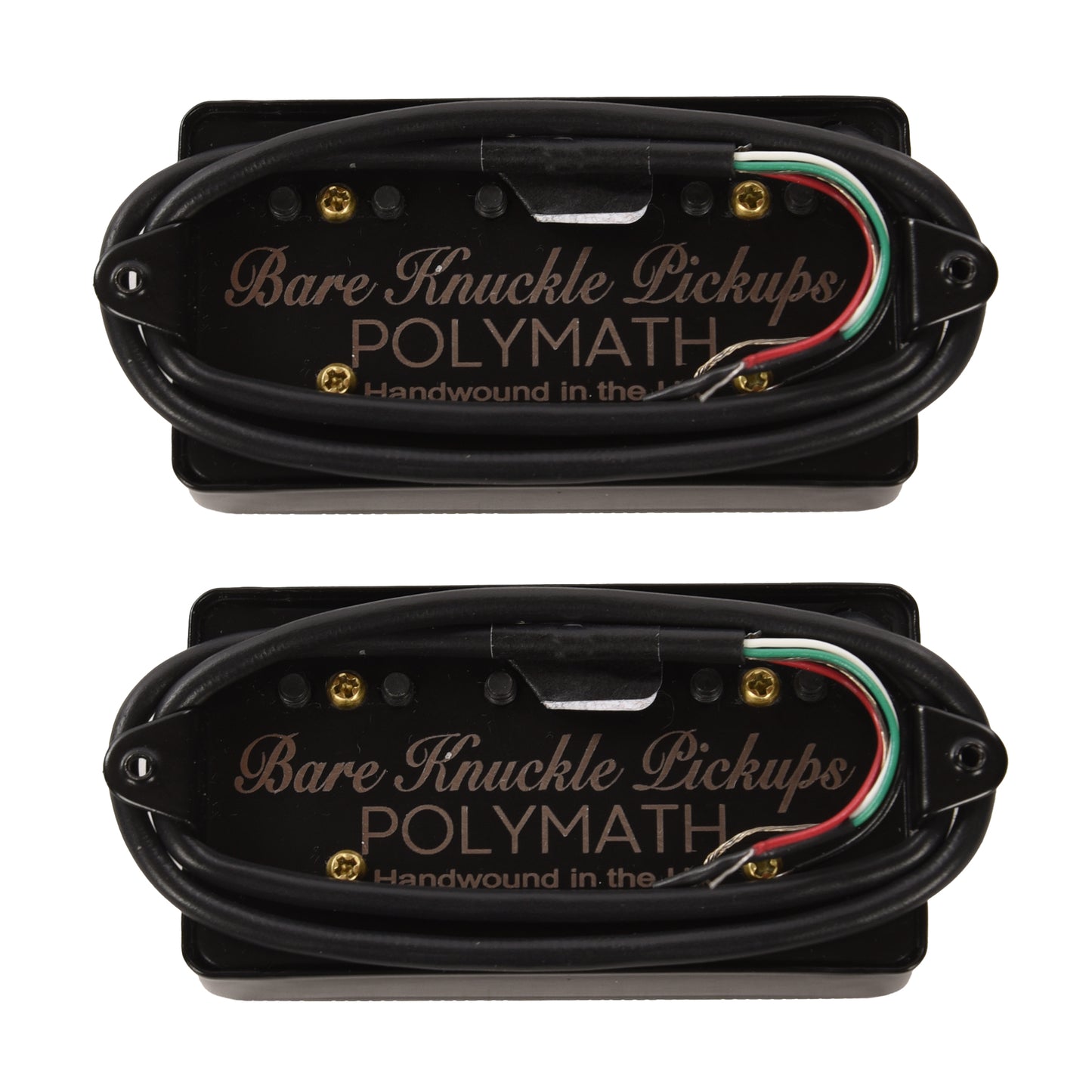 Bare Knuckle Signature Series Adam ‘Nolly’ Getgood Polymath Humbucker Set 50mm 4-Conductor Short Leg Polymath Cover w/Black Screw