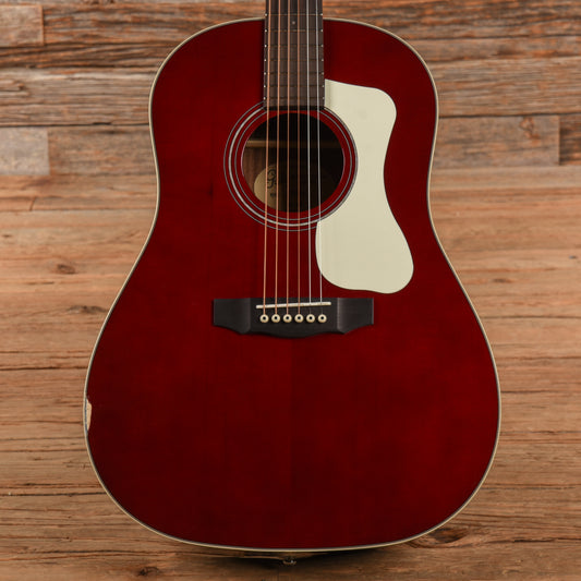 Guild DS-240 Memoir Slope Shoulder Acoustic Guitar Wine Red