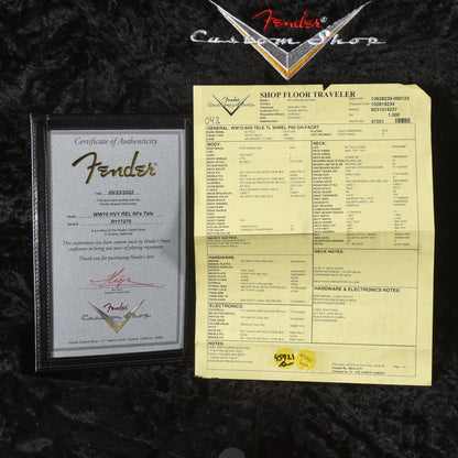 Fender Custom Shop WW10 '60s Telecaster Thinline Super Heavy Relic Crimson Transparent 2022