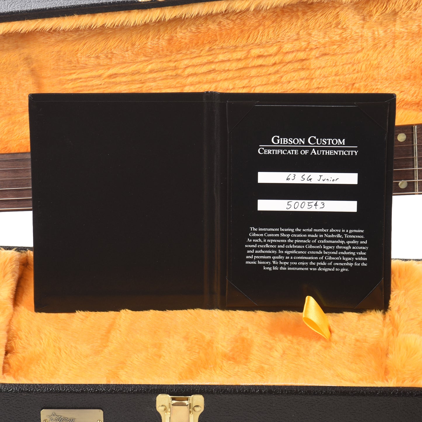 Gibson Custom Shop 1963 SG Junior Antique Heather Poly VOS