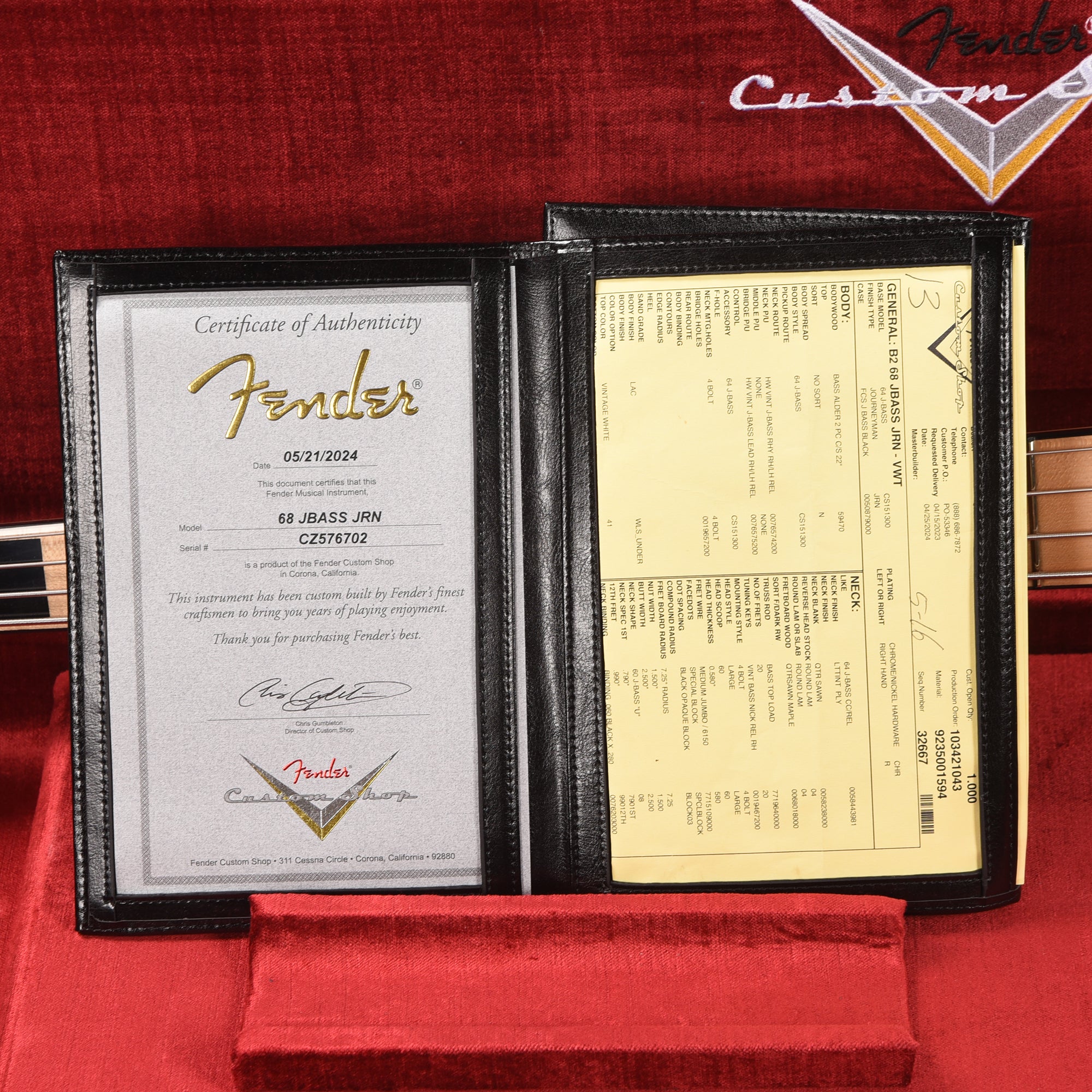 Fender Custom Shop 1968 Jazz Bass Journeyman Relic Vintage White