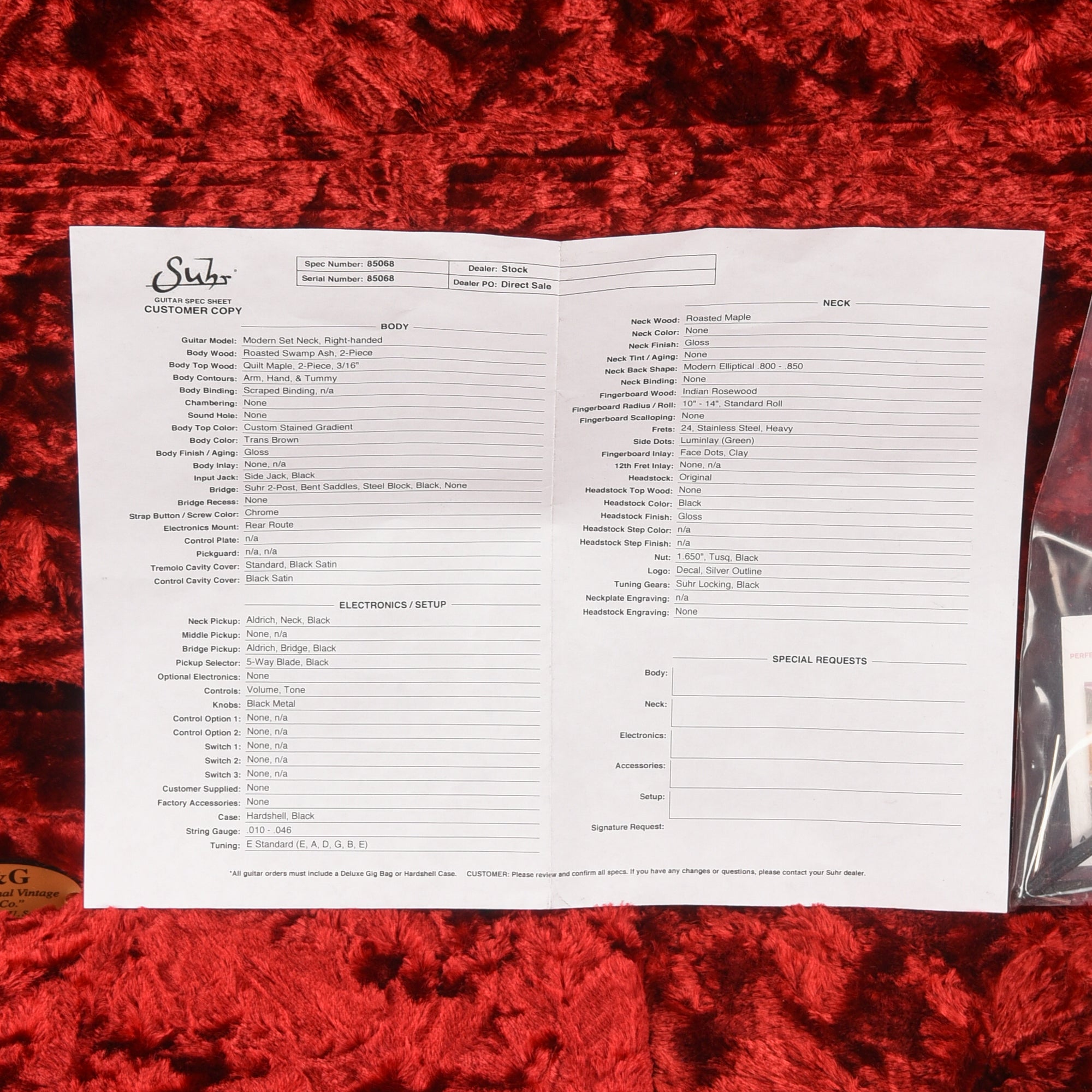 Suhr Custom Modern Set Neck Blue Fade