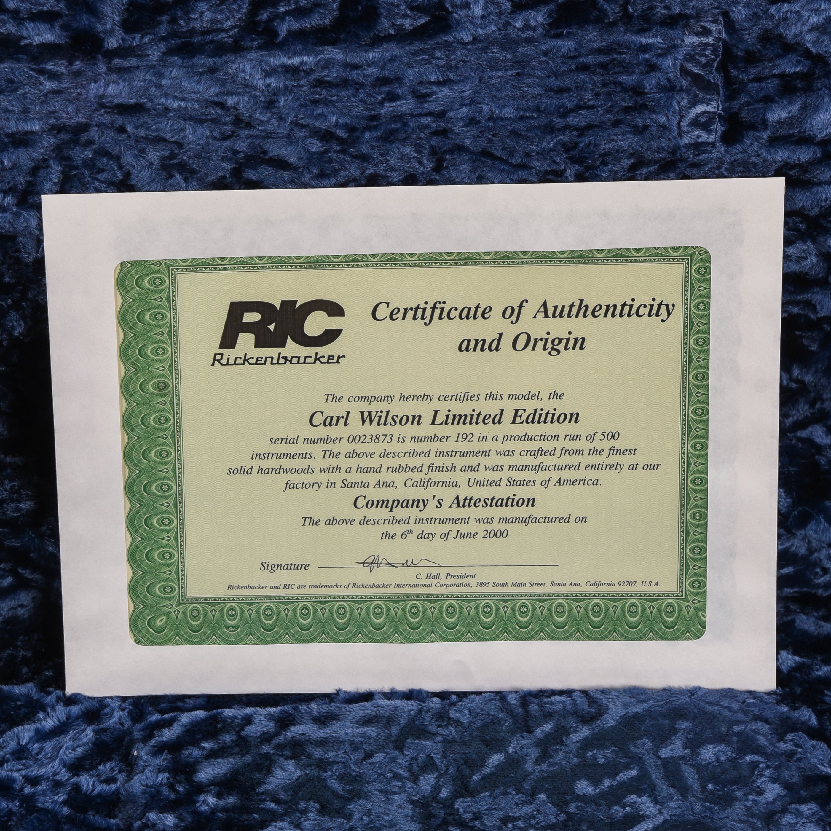 Rickenbacker 360CW Jetglo 2000