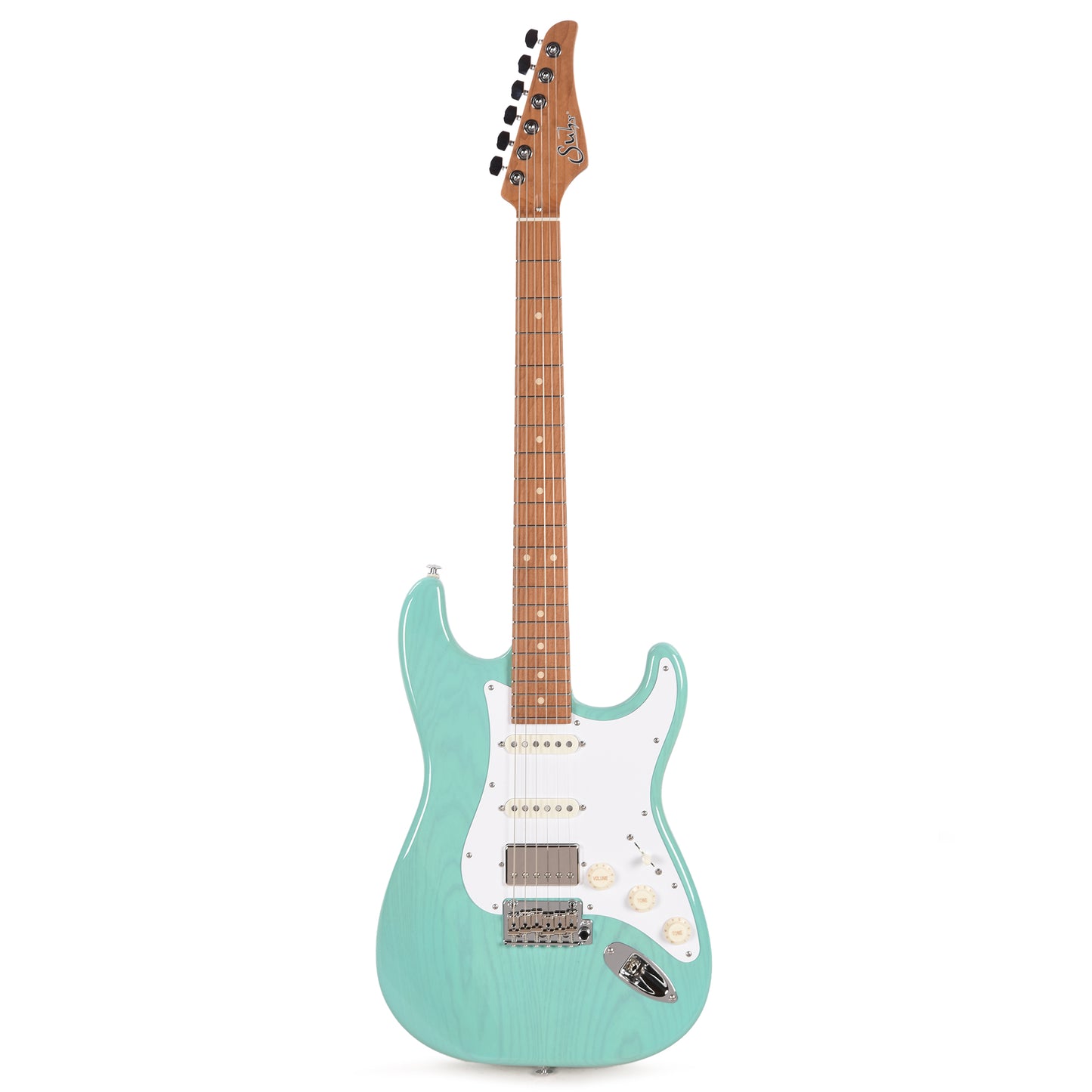 Suhr Custom Classic S Swamp Ash HSS Trans Seafoam Green w/Roasted Maple Neck