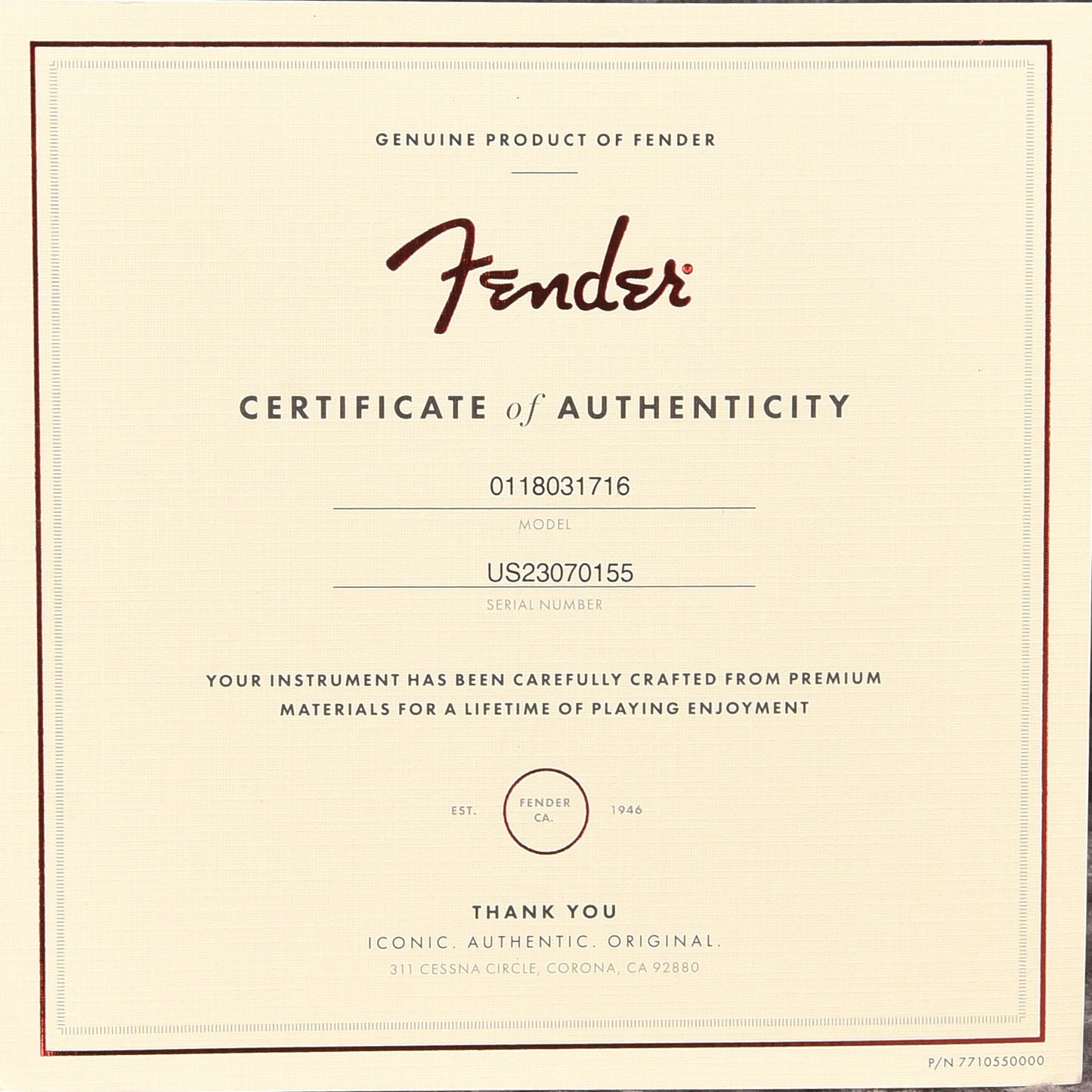 Fender American Ultra Telecaster Mystic Pine w/Ebony Fingerboard & Anodized Gold Pickguard