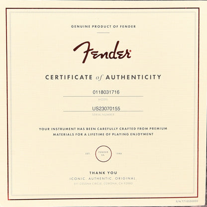 Fender American Ultra Telecaster Mystic Pine w/Ebony Fingerboard & Anodized Gold Pickguard