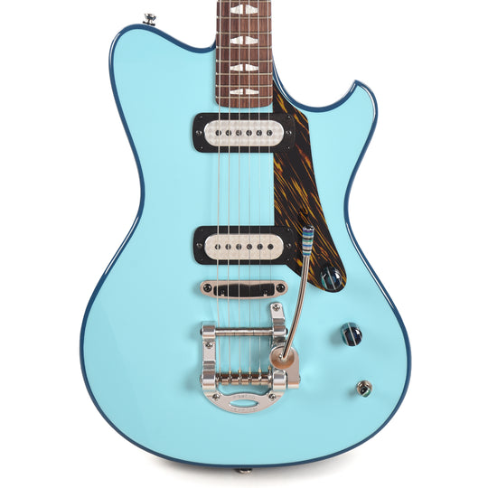 Powers Electric A-Type Two-Tone Larkspur Blue Top & Oslo Blue Back/Sides w/FF42 Pickups