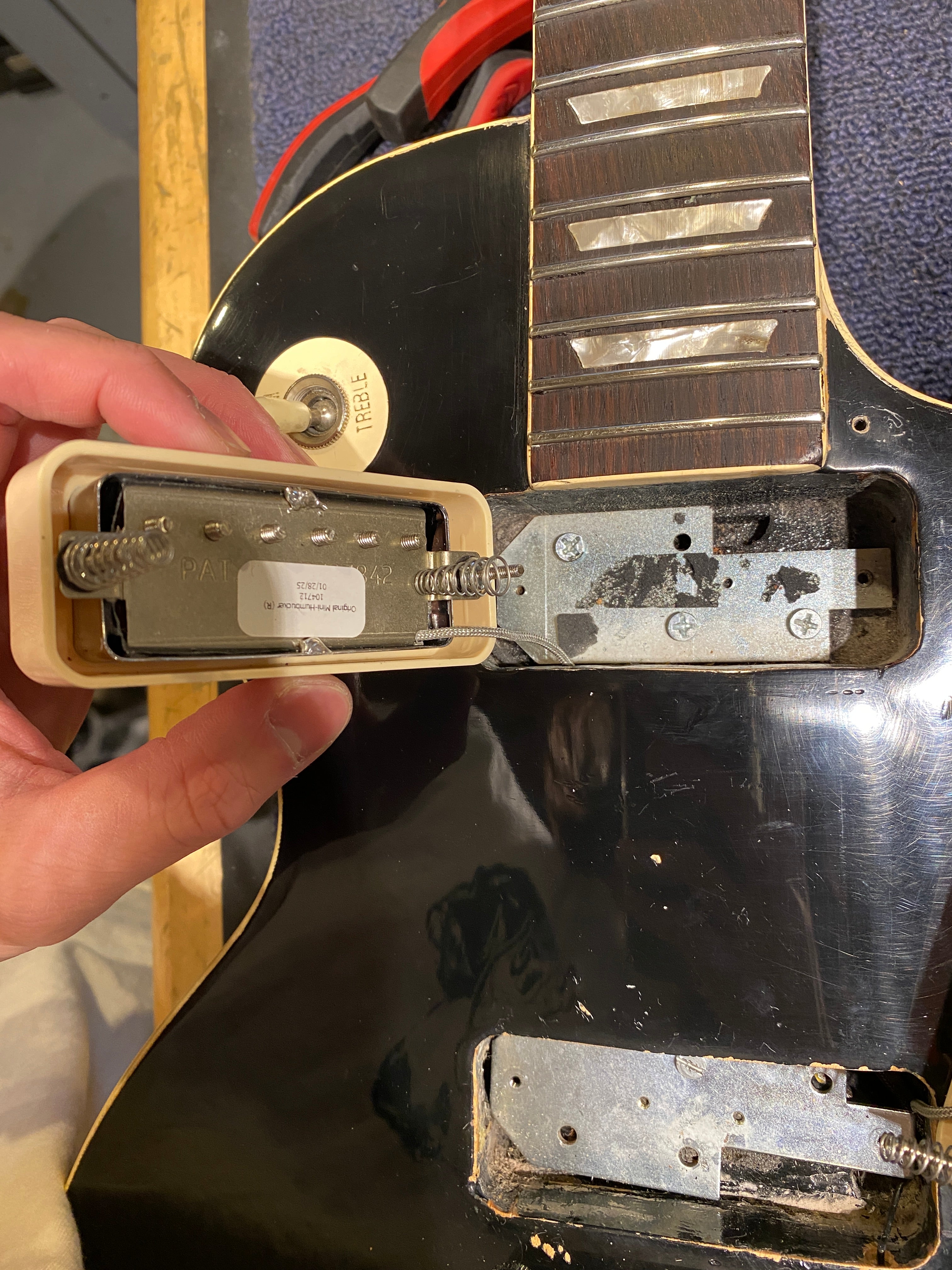 Gibson Les Paul Deluxe Black Refin 1970s