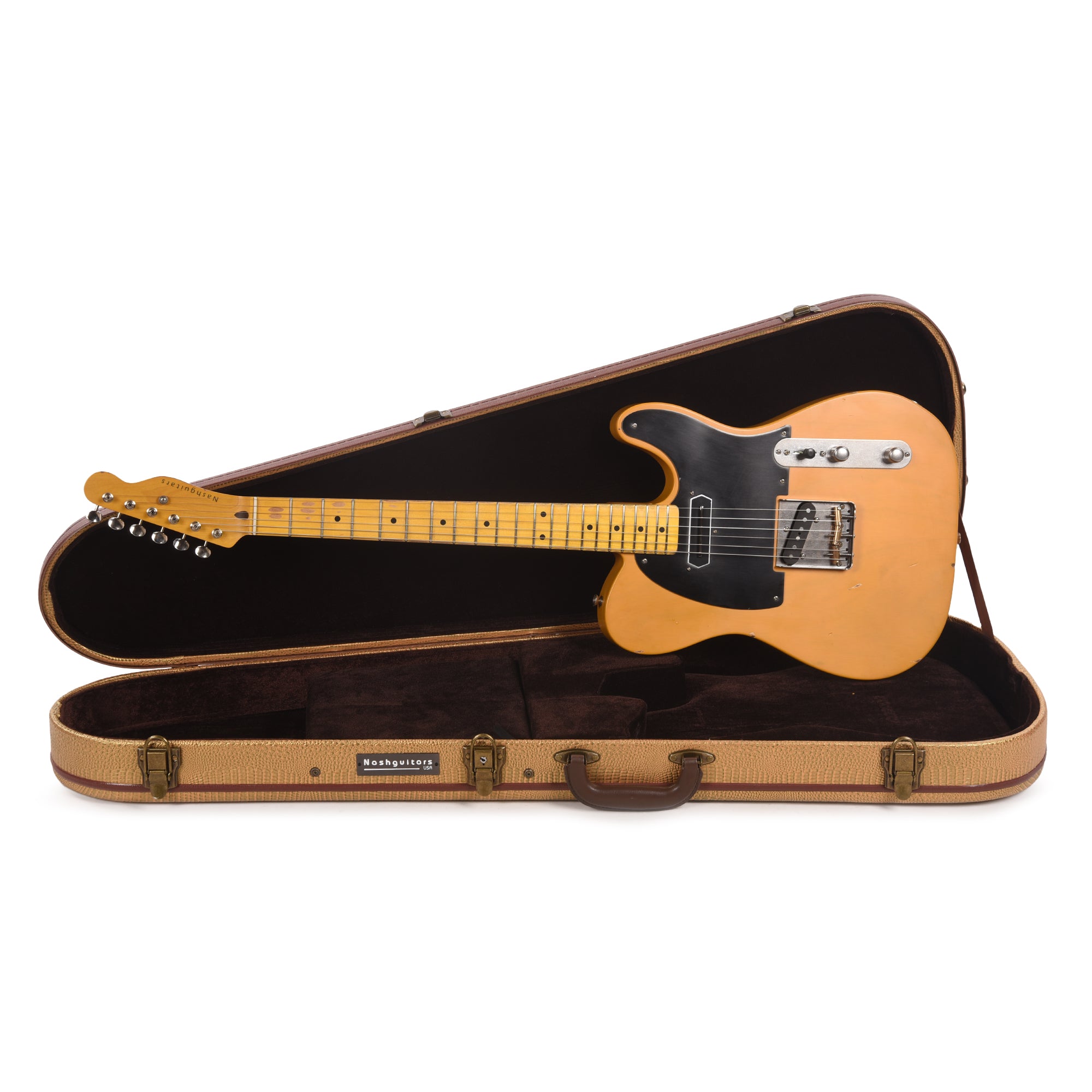 Nash T-52 Butterscotch Blonde Light Relic w/1-Ply Black Pickguard & Lollar Charlie Christian