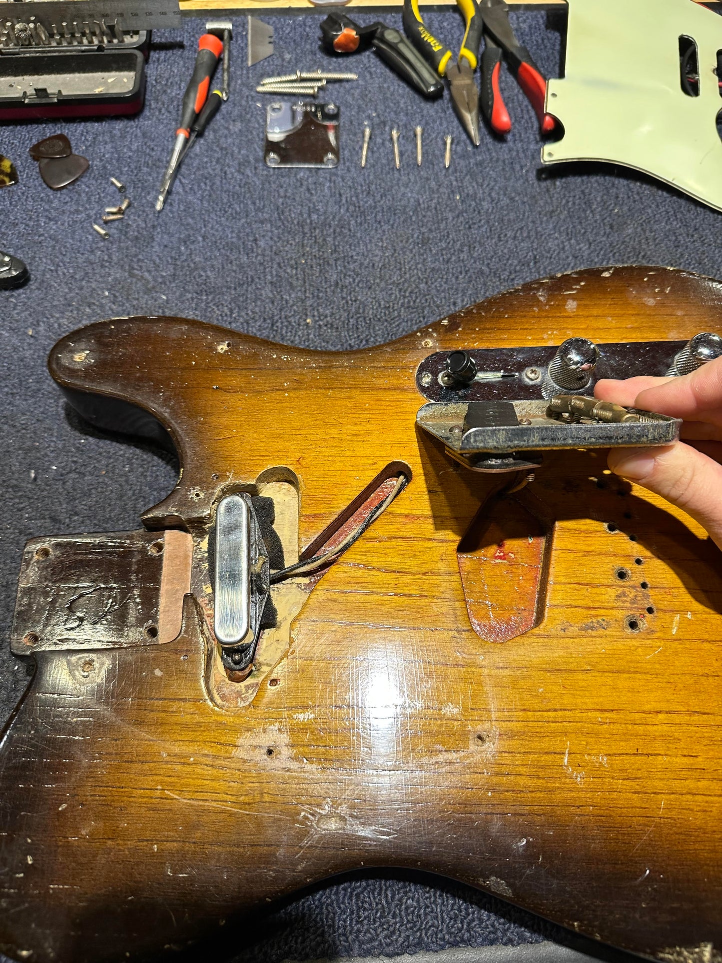 Fender Telecaster Refin Sunburst 1962