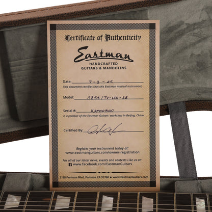 Eastman Limited Edition SB58/TV Sunburst Truetone Vintage Gloss