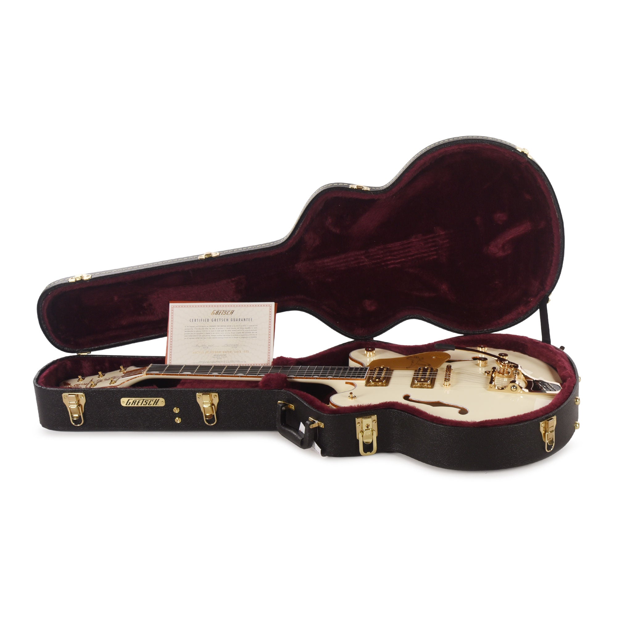 Gretsch Limited Edition Professional Falcon Center Block LTD Double-Cut Vintage White w/String-Thru Bigsby