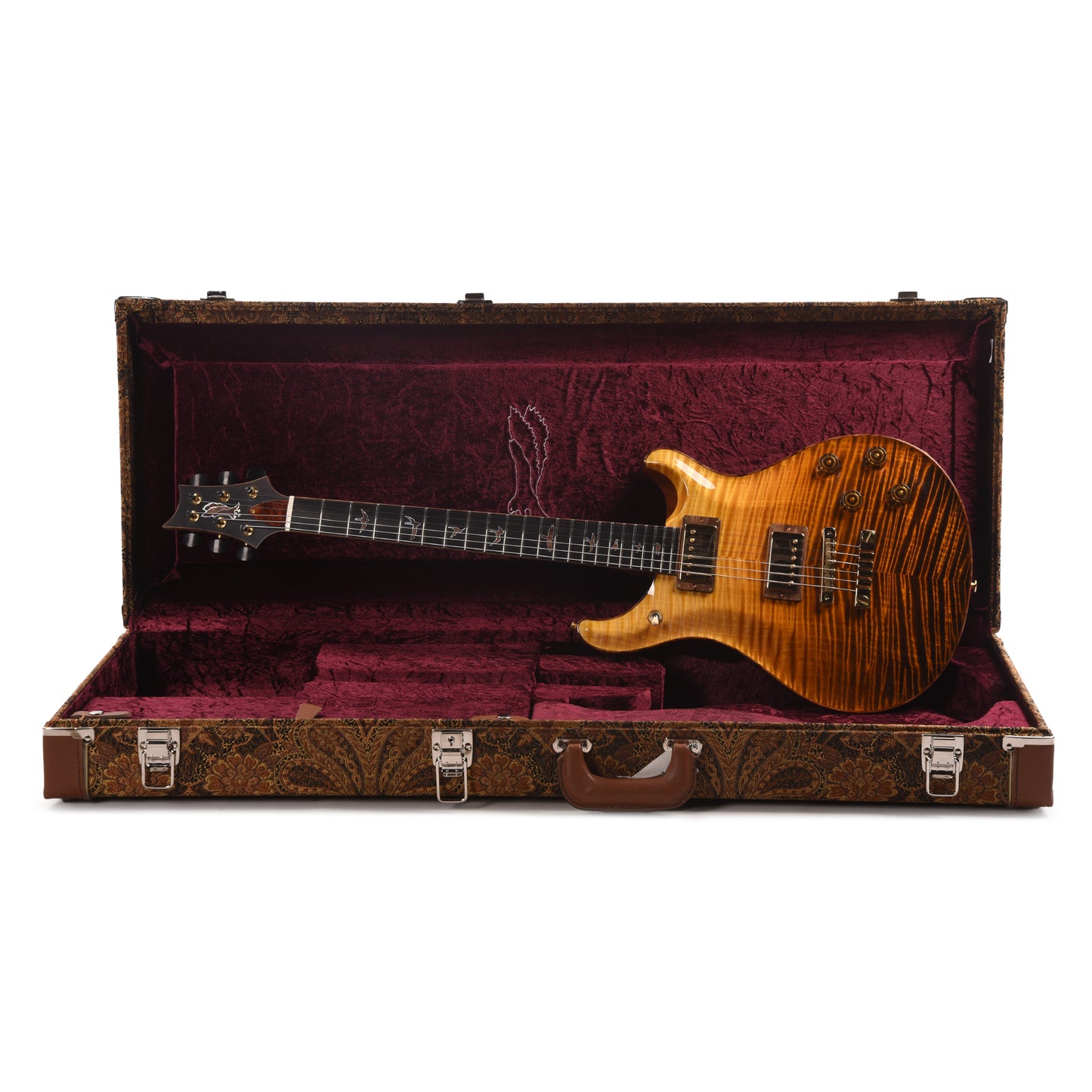 PRS Private Stock #11755 McCarty 594 Curly Maple/African Mahogany Sandstorm w/Hormigo Neck, Binding, Inlays, Rings, & Backplate