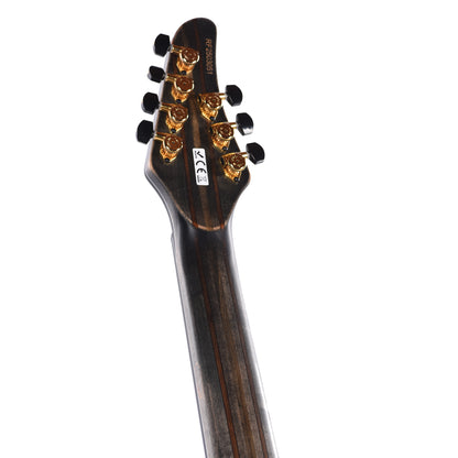 Mayones Regius 7 Curly Poplar 4A/Flamed Alder Trans Dirty Red