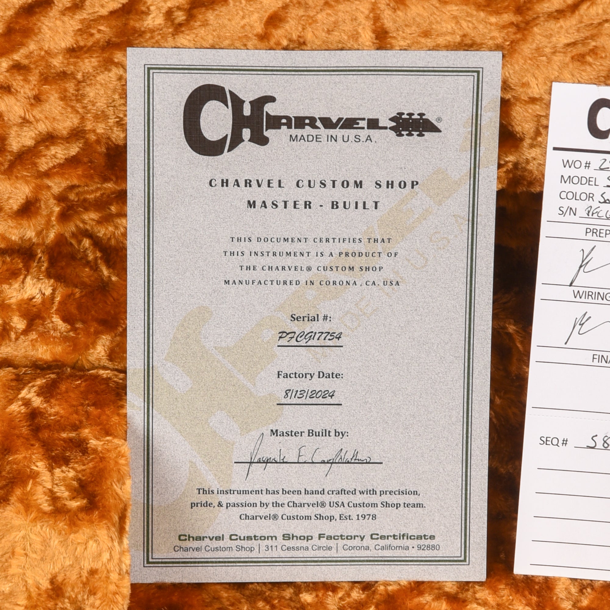 Charvel Custom Shop Music Nitro Aged Koa San Dimas Masterbuilt Pat Campolattano Sonic Blue 2024